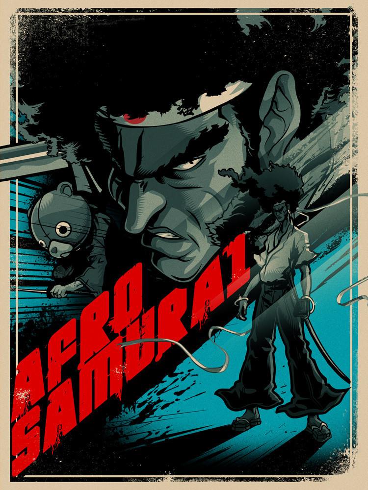 Afro Samurai Blue Variant by Paul Ainsworth (PAIDesign) - Hero Complex  Gallery